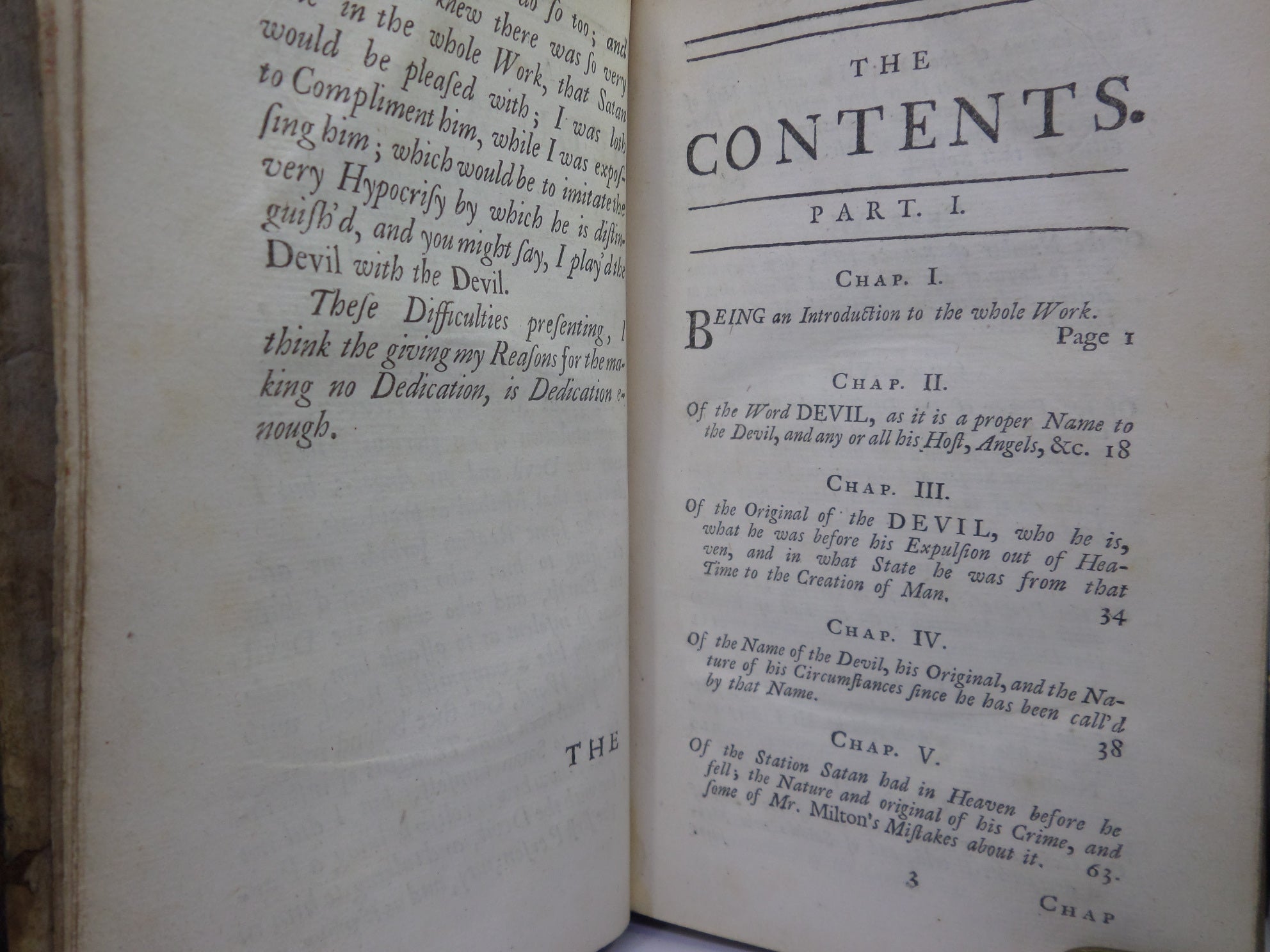 THE POLITICAL HISTORY OF THE DEVIL BY DANIEL DEFOE 1726 FIRST EDITION, LEATHER BINDING