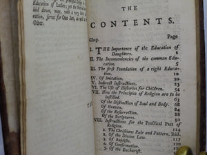 INSTRUCTIONS FOR THE EDUCATION OF A DAUGHTER TRANSLATED BY GEORGE HICKES 1750