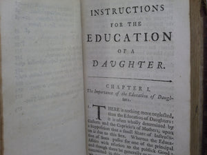 INSTRUCTIONS FOR THE EDUCATION OF A DAUGHTER TRANSLATED BY GEORGE HICKES 1750