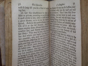 INSTRUCTIONS FOR THE EDUCATION OF A DAUGHTER TRANSLATED BY GEORGE HICKES 1750