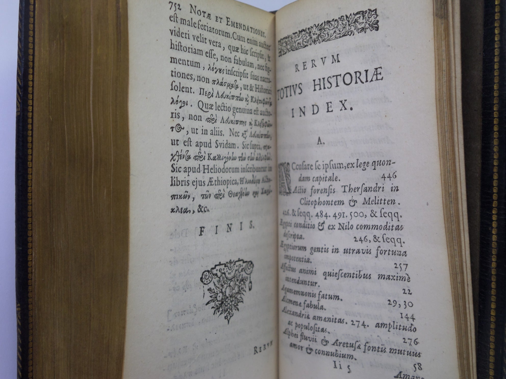 ACHILLES TATIUS - EROTIKON ACHILLEOSTATIOU, SIVE, DE CLITOPHONTIS  LEUCIPPES AMORIBUS LIBRI VIII EX EDITIONE CL. SALMASII 1640