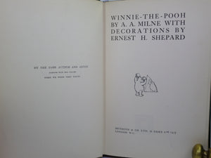 WINNIE-THE-POOH BY A. A. MILNE 1926 FIRST EDITION