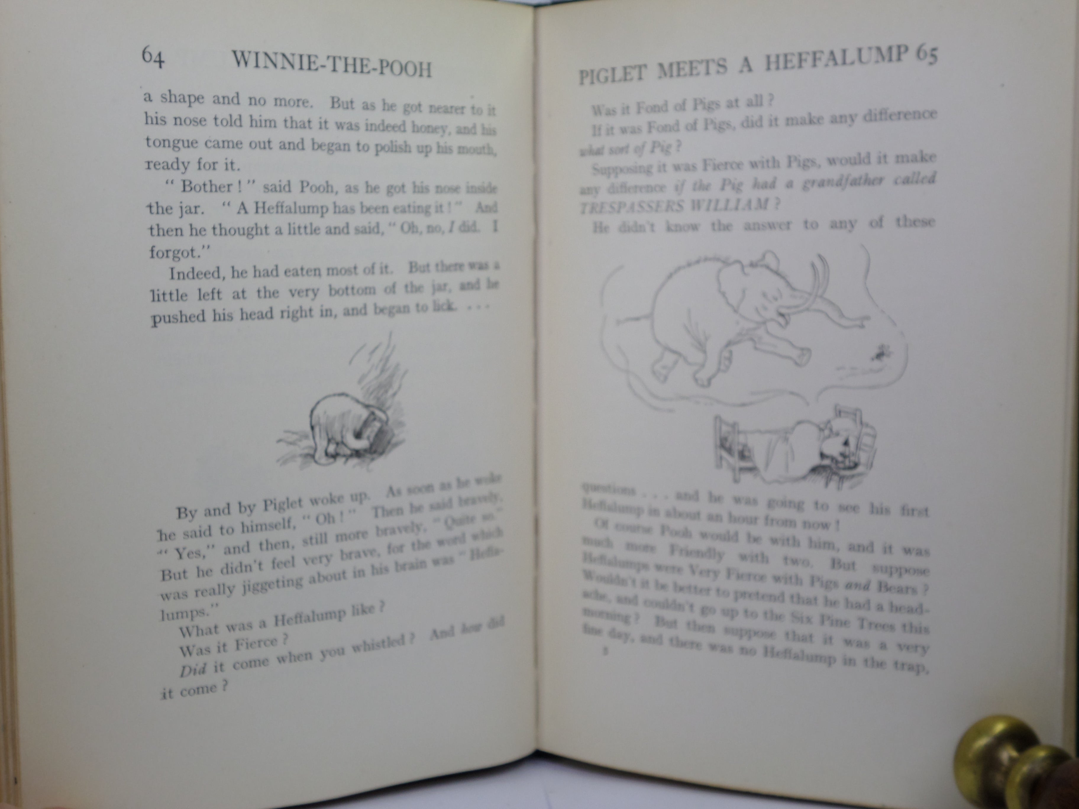 WINNIE-THE-POOH BY A. A. MILNE 1926 FIRST EDITION