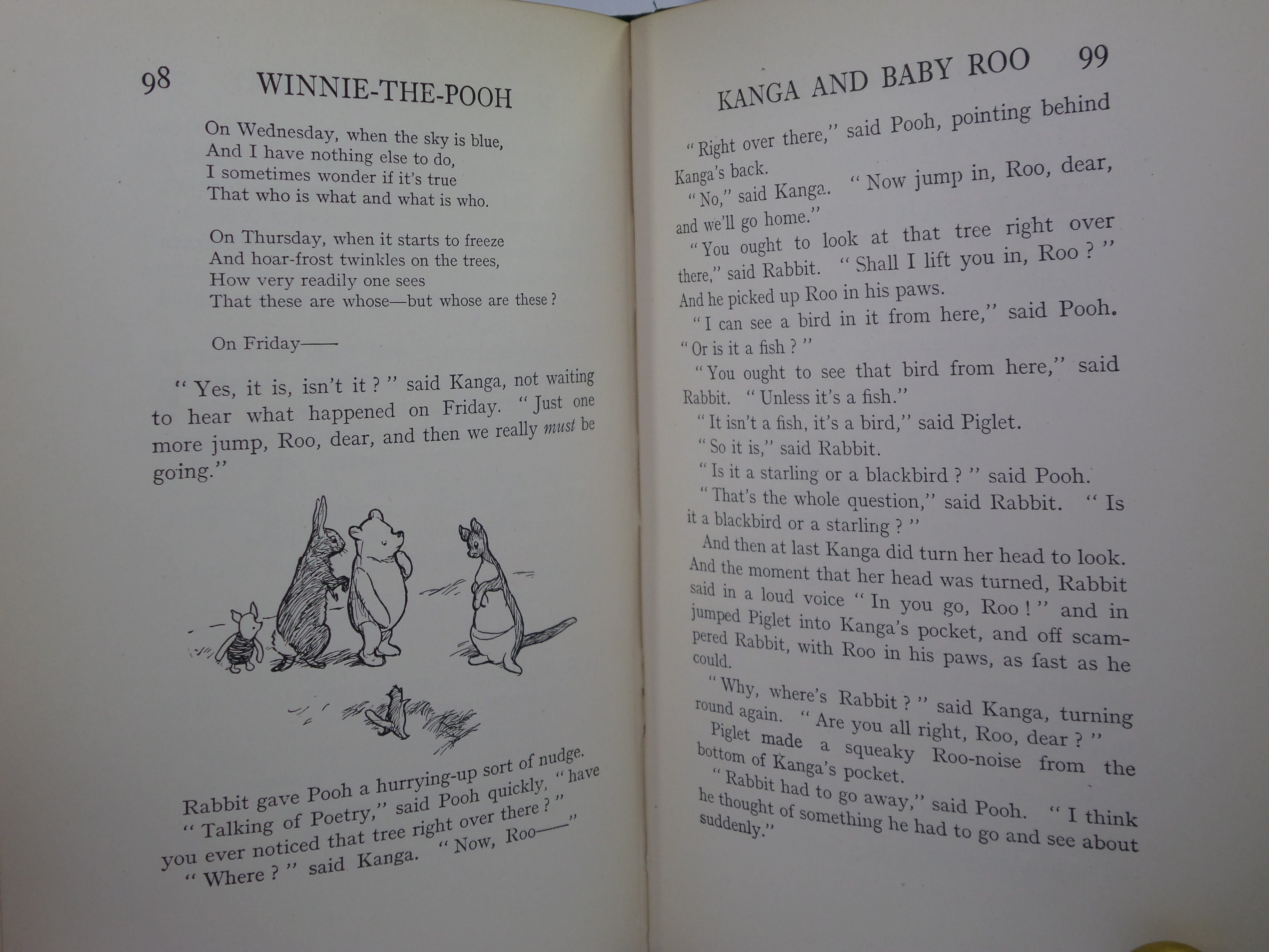 WINNIE-THE-POOH BY A. A. MILNE 1926 FIRST EDITION