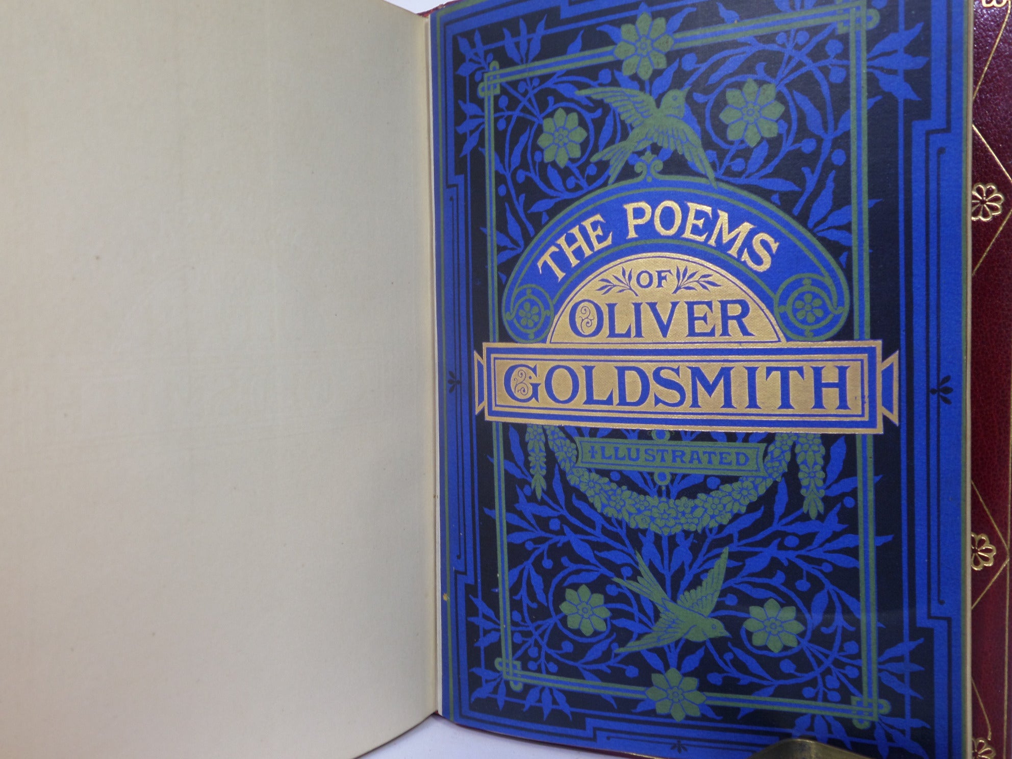 THE POEMS OF OLIVER GOLDSMITH 1877 KELLIEGRAM FINE BINDING