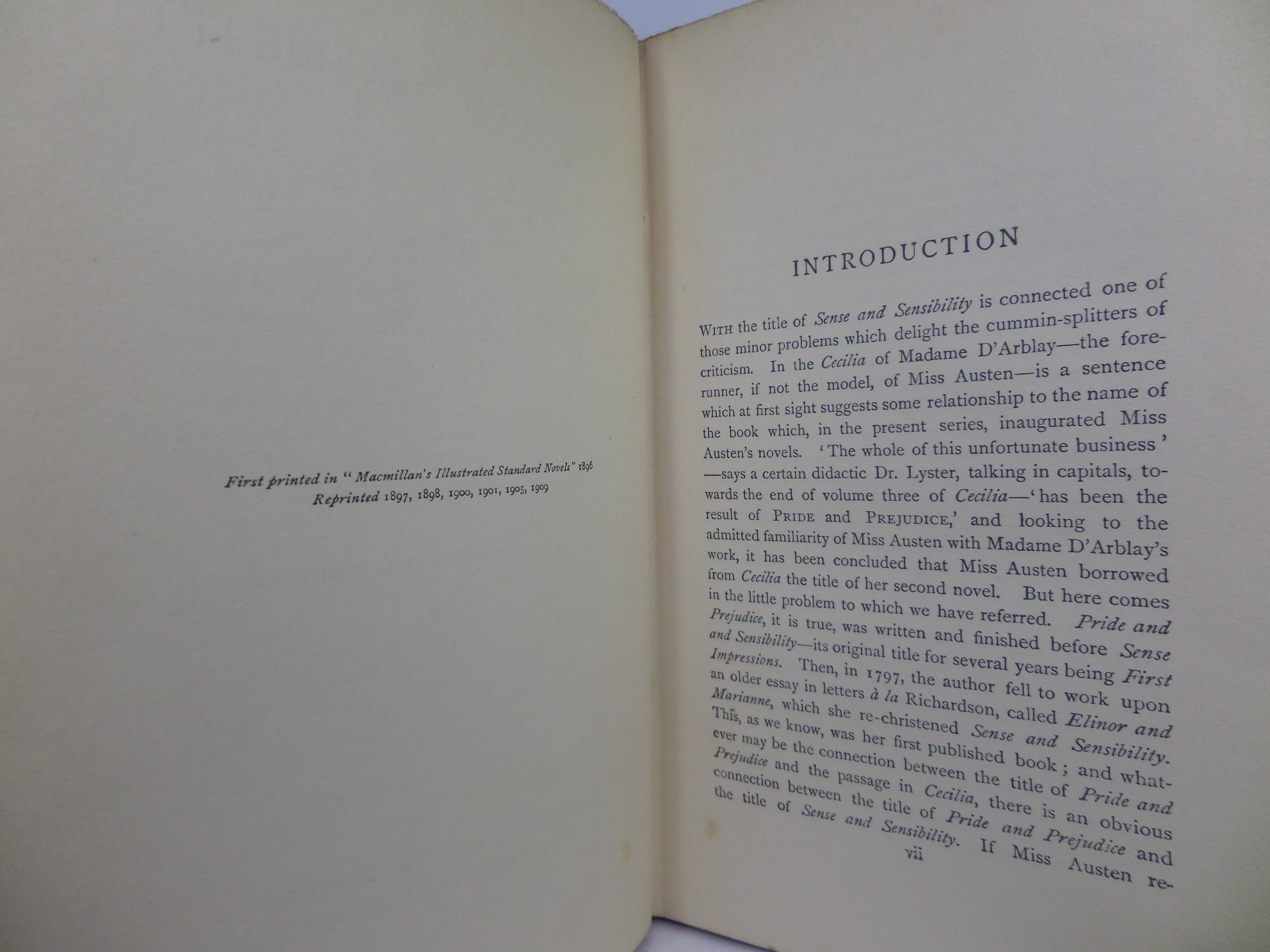 SENSE AND SENSIBILITY BY JANE AUSTEN 1909 ILLUSTRATED BY HUGH THOMSON