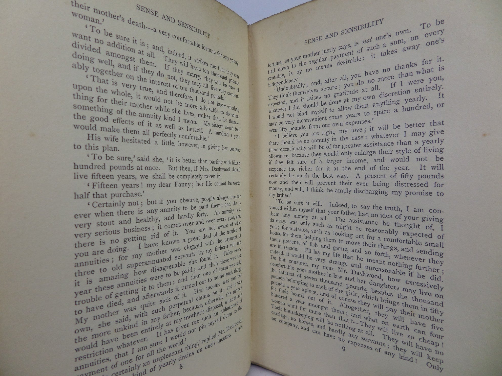 SENSE AND SENSIBILITY BY JANE AUSTEN 1909 ILLUSTRATED BY HUGH THOMSON