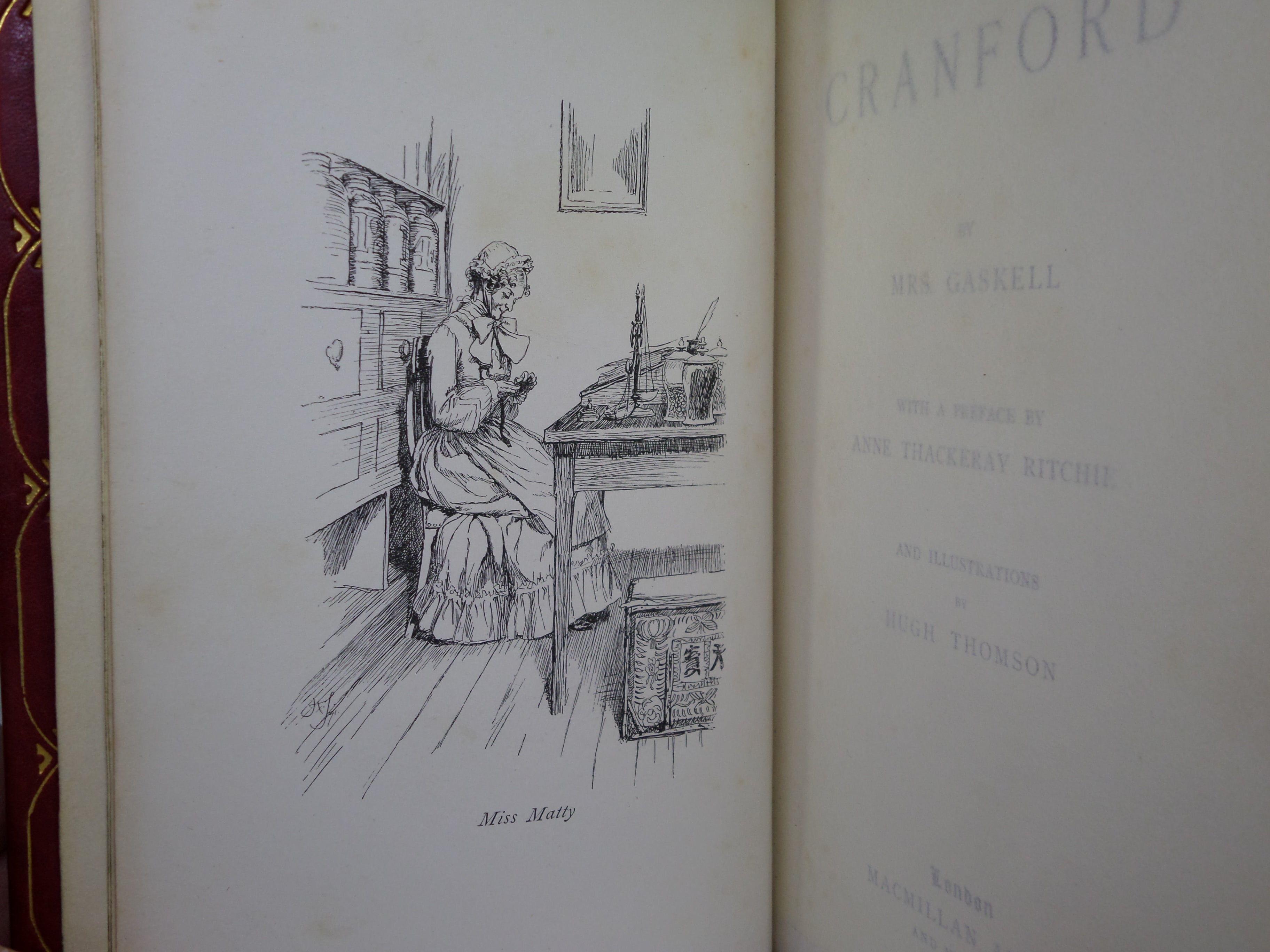 CRANFORD BY ELIZABETH GASKELL 1894 FINE BINDING BY SYD A HOWE