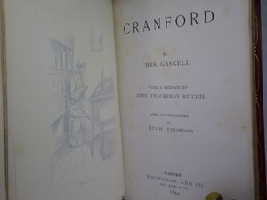 CRANFORD BY ELIZABETH GASKELL 1894 FINE BINDING BY SYD A HOWE