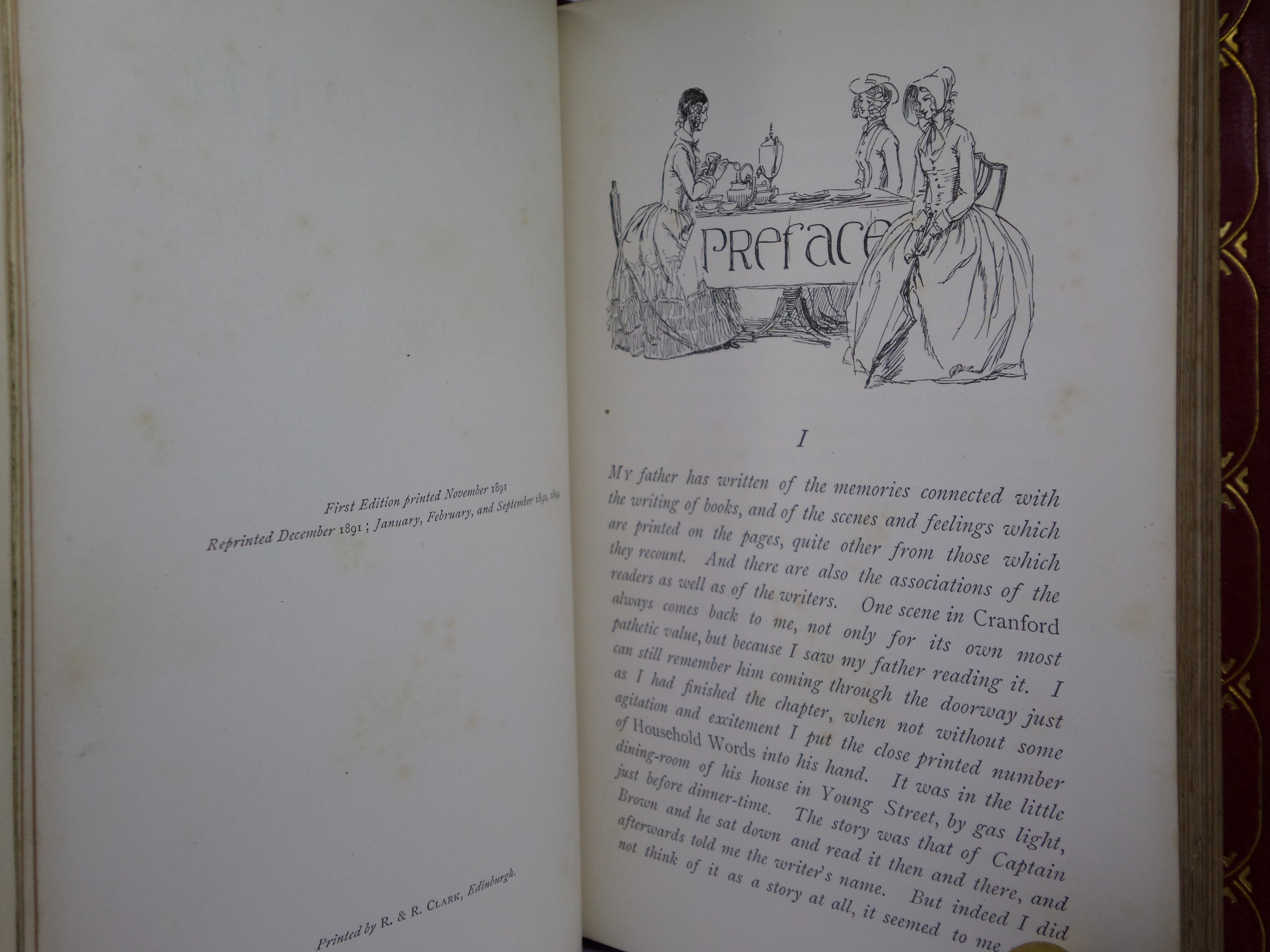 CRANFORD BY ELIZABETH GASKELL 1894 FINE BINDING BY SYD A HOWE