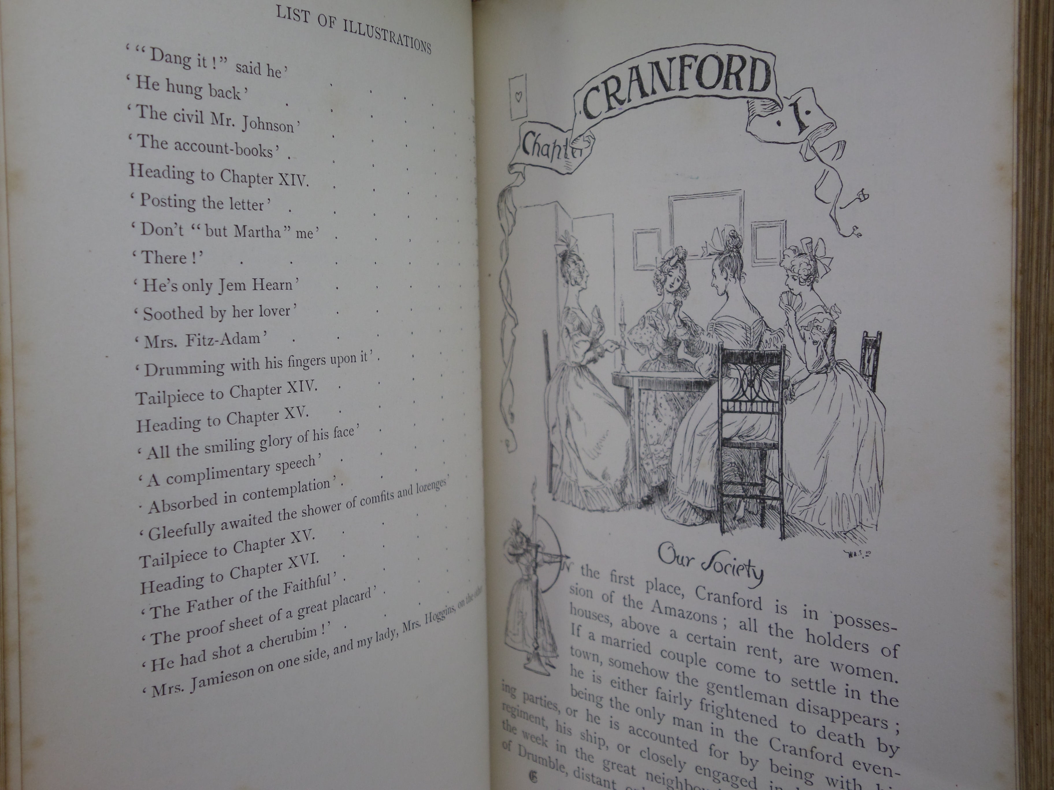 CRANFORD BY ELIZABETH GASKELL 1894 FINE BINDING BY SYD A HOWE