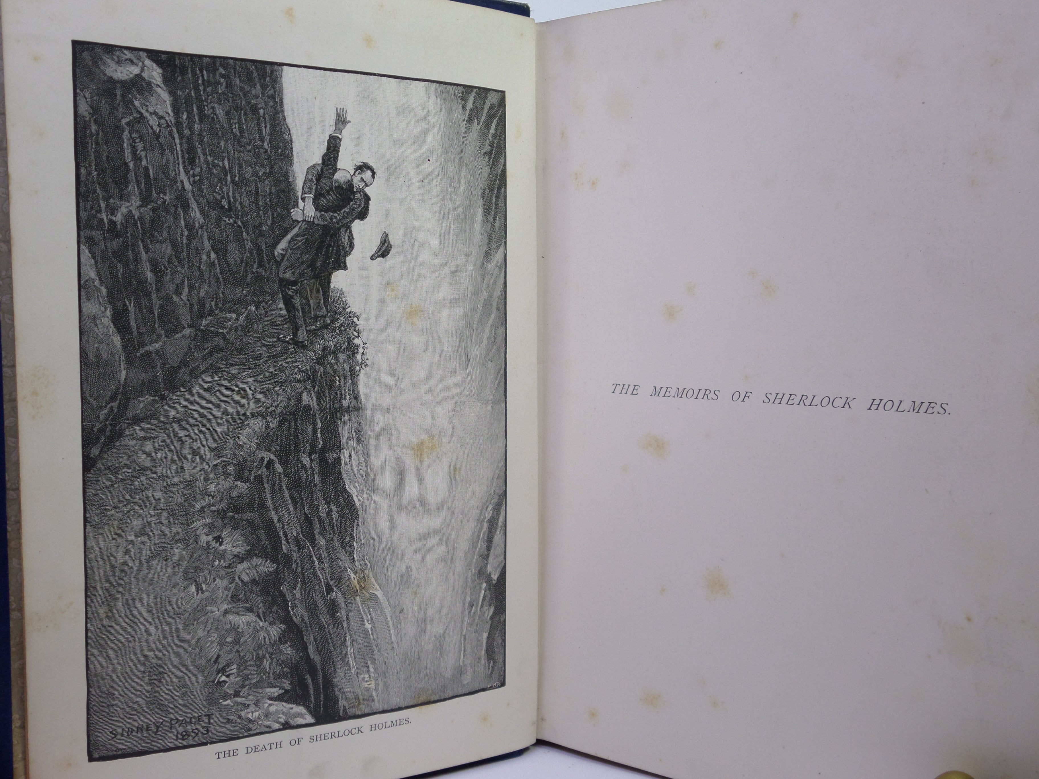 THE MEMOIRS OF SHERLOCK HOLMES BY ARTHUR CONAN DOYLE 1894 FIRST EDITION