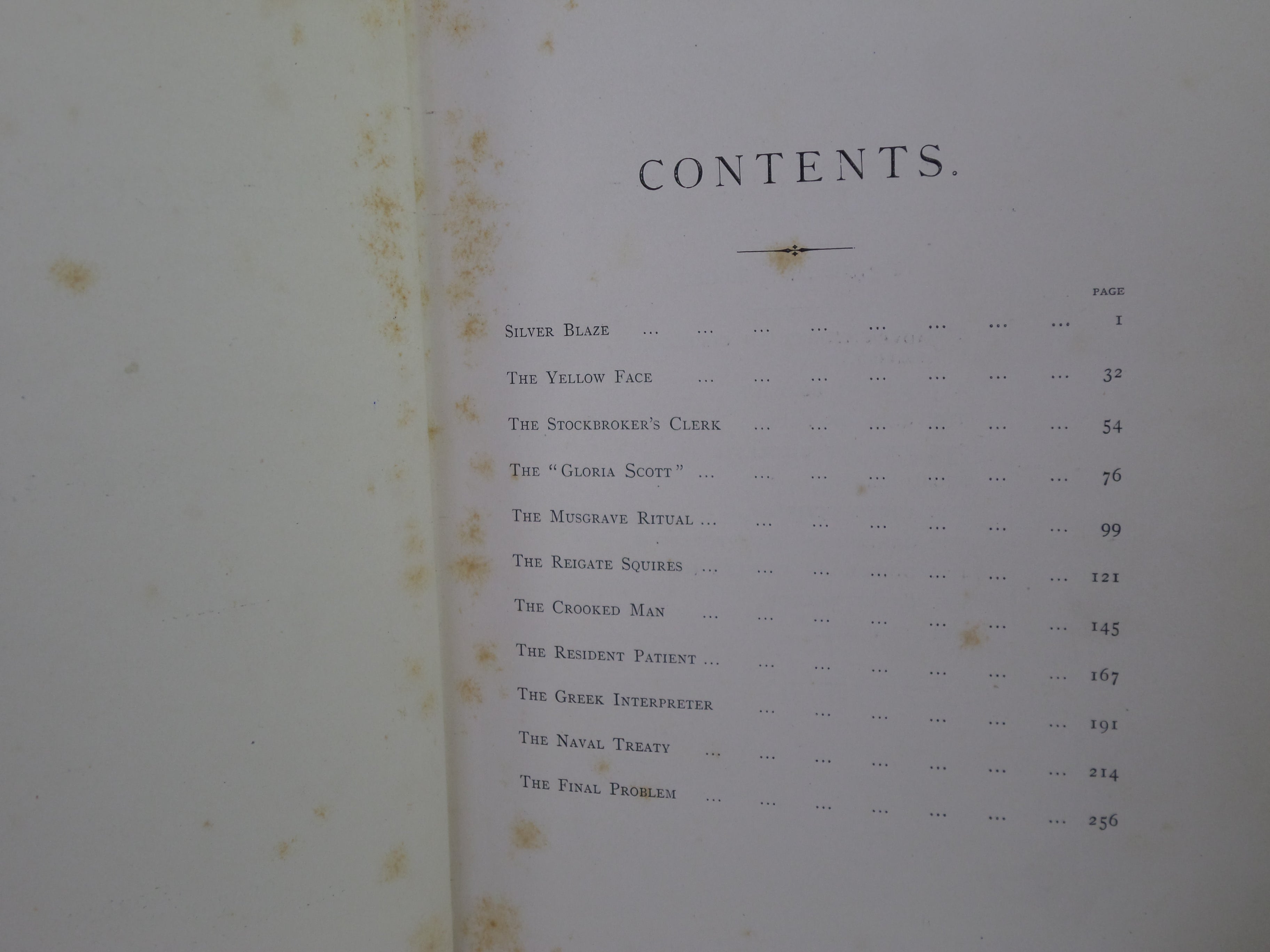 THE MEMOIRS OF SHERLOCK HOLMES BY ARTHUR CONAN DOYLE 1894 FIRST EDITION