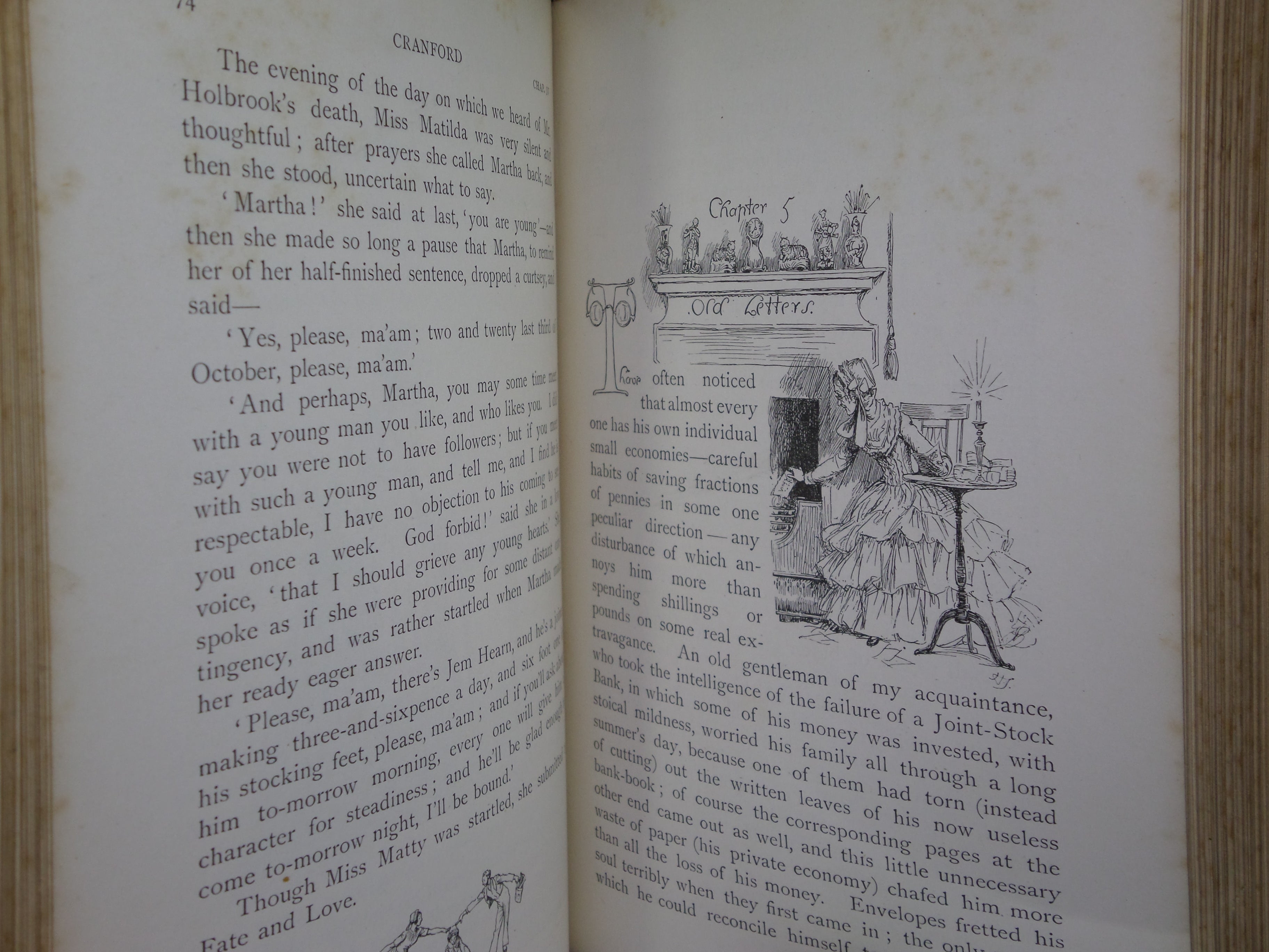 CRANFORD BY ELIZABETH GASKELL 1894 FINE BINDING BY SYD A HOWE