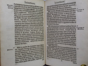 RARE SAMMELBAND 17TH CENTURY RELIGIOUS WORKS, ECCLESIASTICAL ARTICLES, ORDERS...