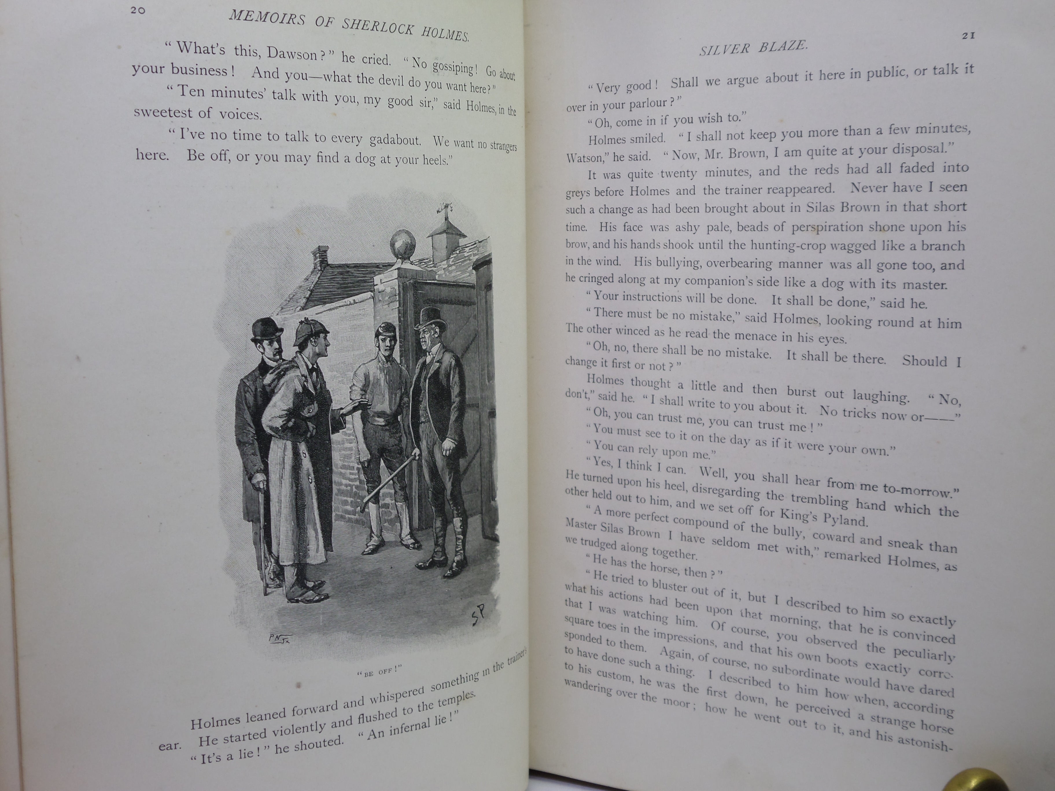 THE MEMOIRS OF SHERLOCK HOLMES BY ARTHUR CONAN DOYLE 1894 FIRST EDITION