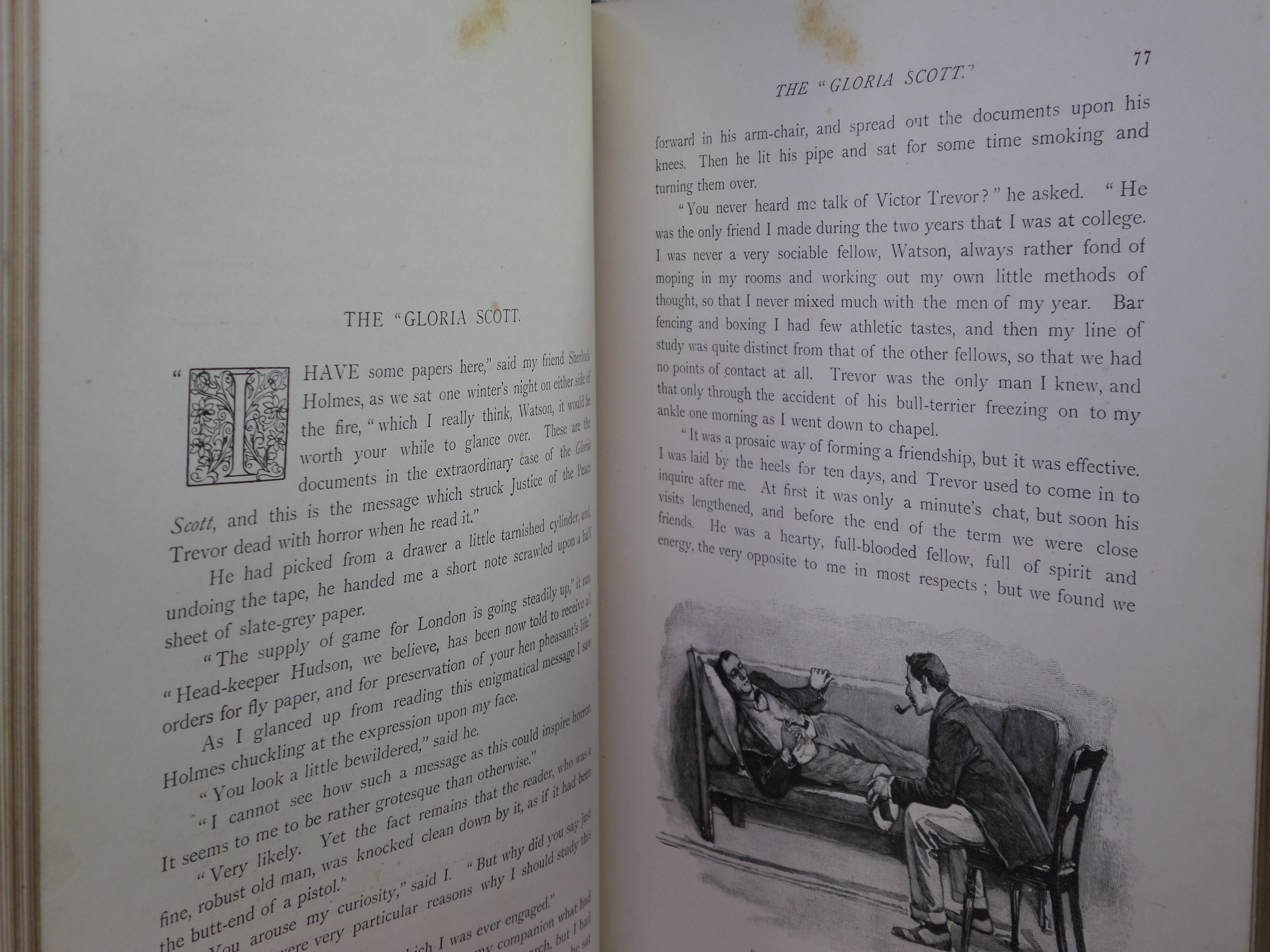 THE MEMOIRS OF SHERLOCK HOLMES BY ARTHUR CONAN DOYLE 1894 FIRST EDITION