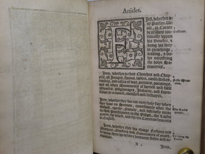 RARE SAMMELBAND 17TH CENTURY RELIGIOUS WORKS, ECCLESIASTICAL ARTICLES, ORDERS...