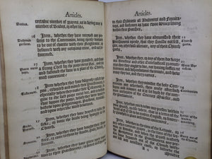 RARE SAMMELBAND 17TH CENTURY RELIGIOUS WORKS, ECCLESIASTICAL ARTICLES, ORDERS...