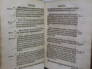 RARE SAMMELBAND 17TH CENTURY RELIGIOUS WORKS, ECCLESIASTICAL ARTICLES, ORDERS...