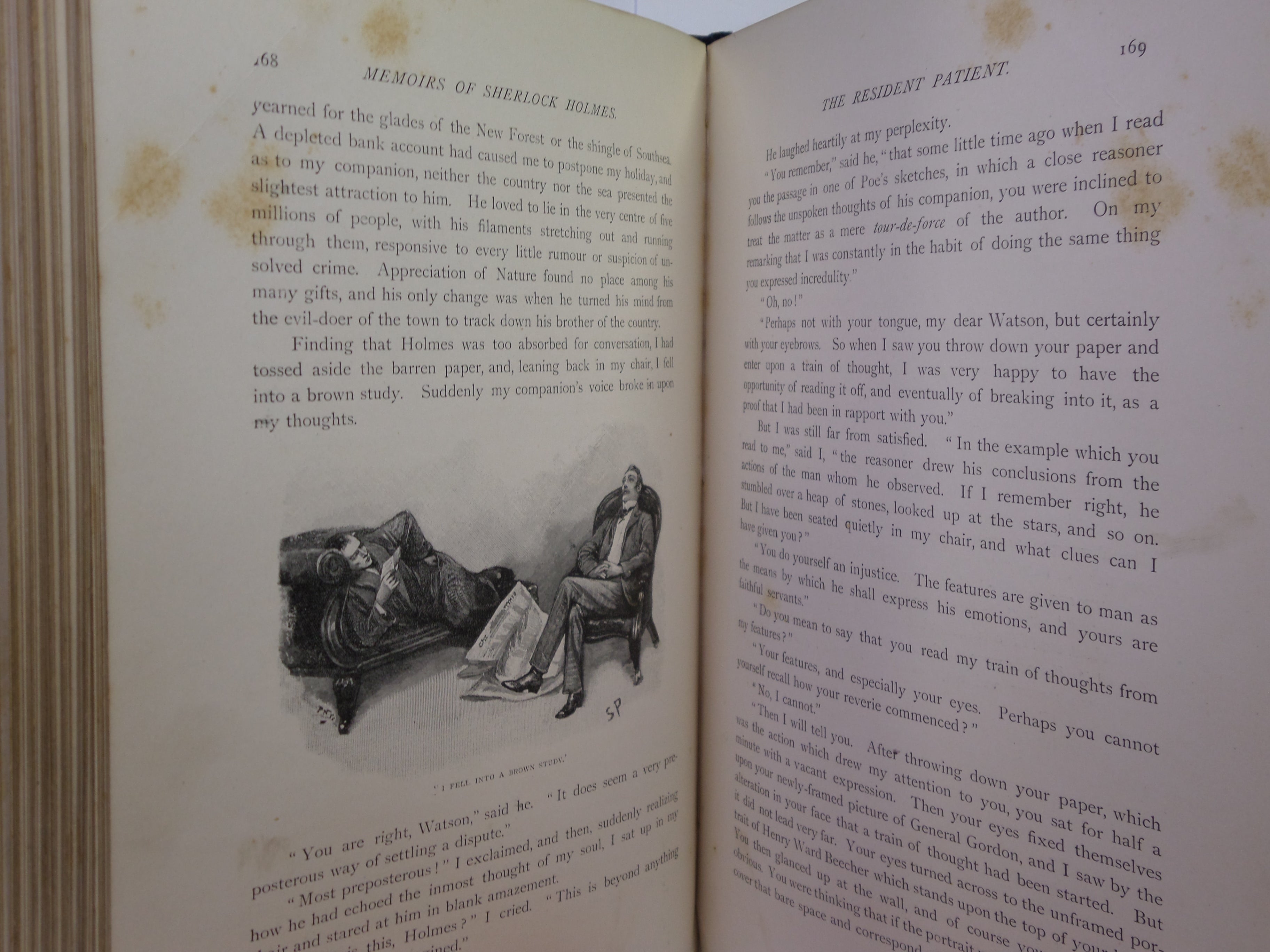 THE MEMOIRS OF SHERLOCK HOLMES BY ARTHUR CONAN DOYLE 1894 FIRST EDITION