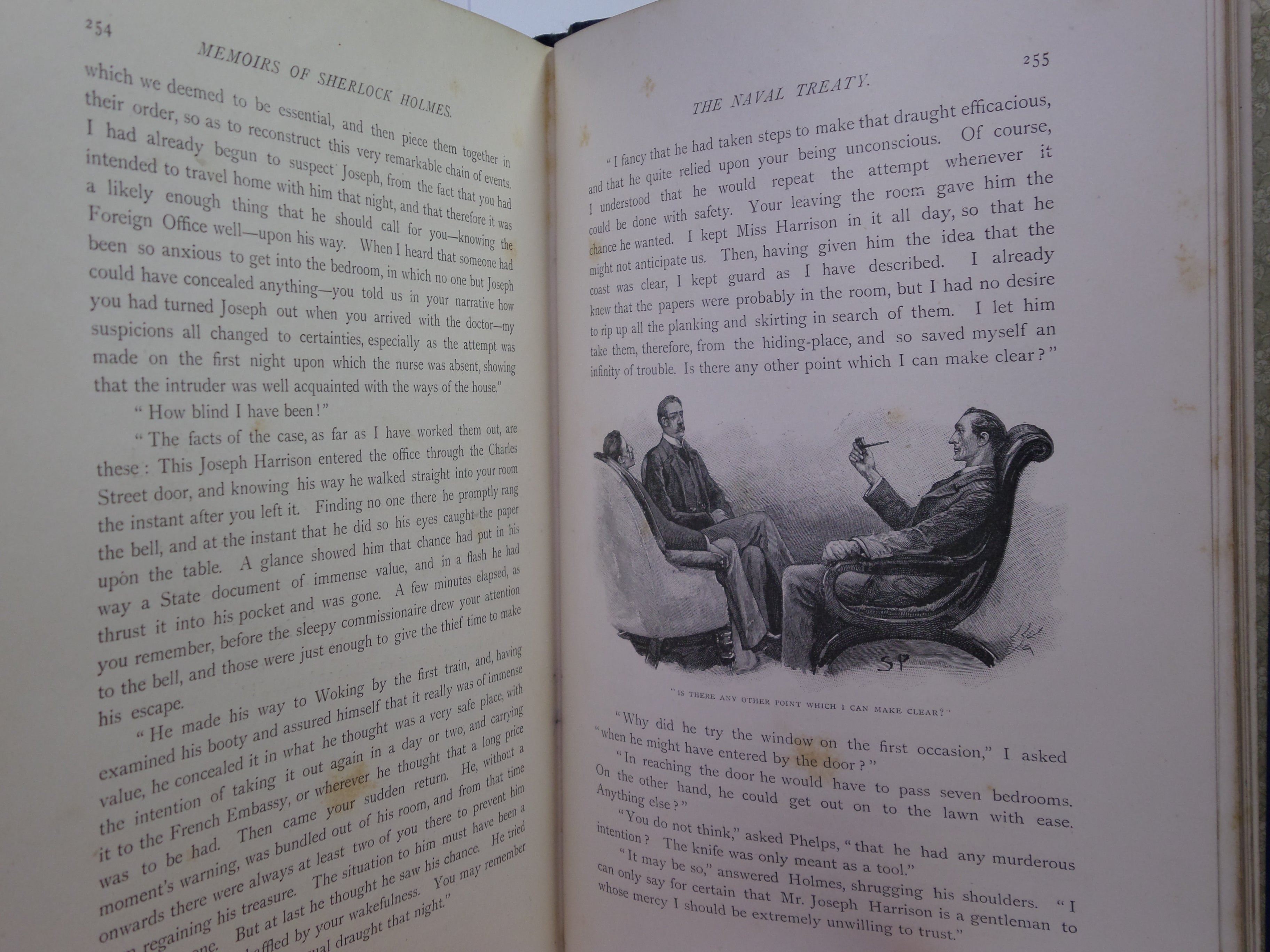 THE MEMOIRS OF SHERLOCK HOLMES BY ARTHUR CONAN DOYLE 1894 FIRST EDITION