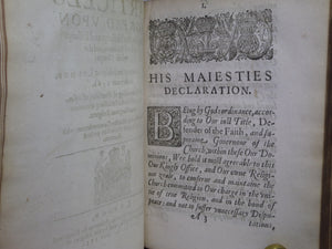RARE SAMMELBAND 17TH CENTURY RELIGIOUS WORKS, ECCLESIASTICAL ARTICLES, ORDERS...