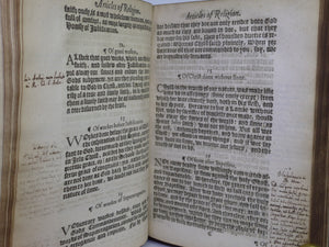 RARE SAMMELBAND 17TH CENTURY RELIGIOUS WORKS, ECCLESIASTICAL ARTICLES, ORDERS...