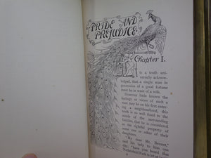 PRIDE AND PREJUDICE BY JANE AUSTEN 1895 PEACOCK EDITION FINELY BOUND BY TRUSLOVE & HANSON