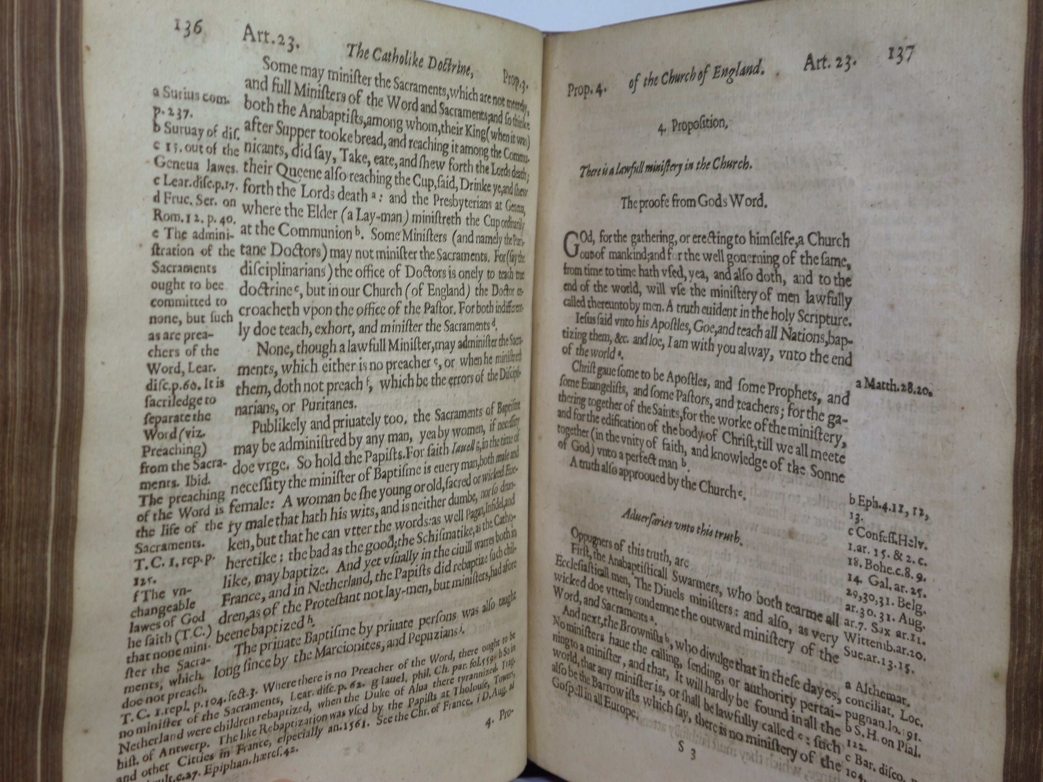RARE SAMMELBAND 17TH CENTURY RELIGIOUS WORKS, ECCLESIASTICAL ARTICLES, ORDERS...