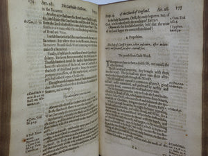 RARE SAMMELBAND 17TH CENTURY RELIGIOUS WORKS, ECCLESIASTICAL ARTICLES, ORDERS...