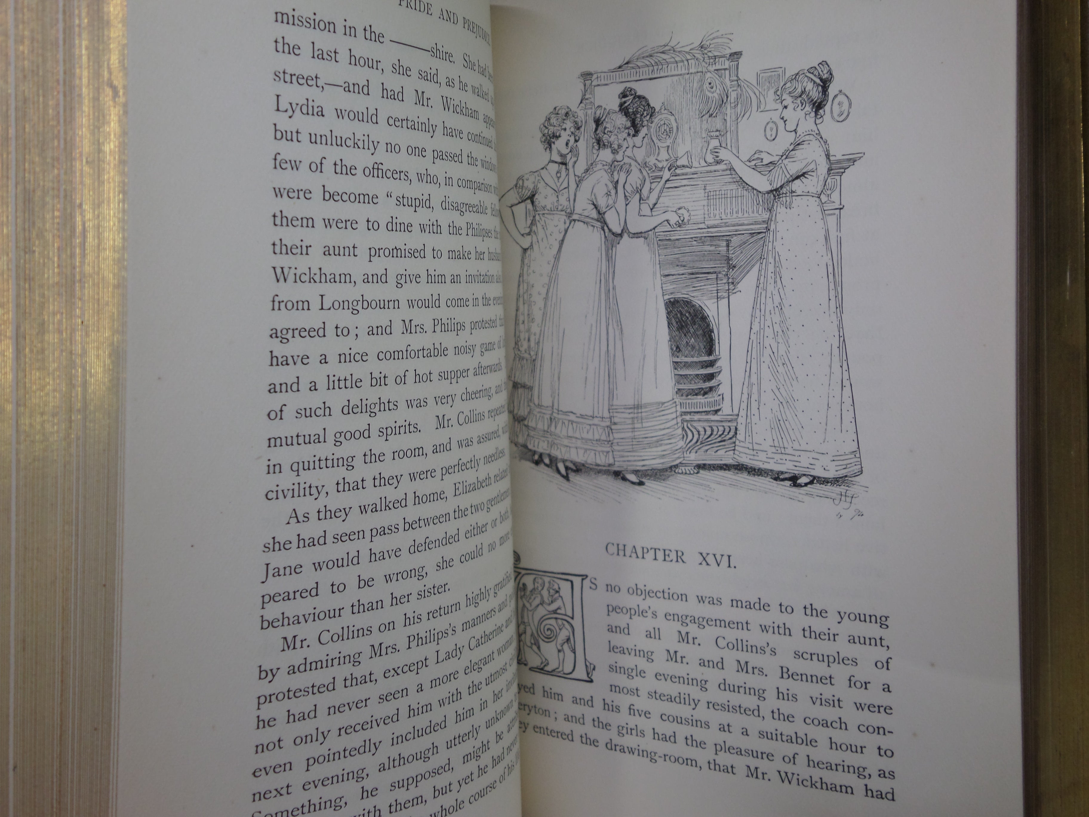 PRIDE AND PREJUDICE BY JANE AUSTEN 1895 PEACOCK EDITION FINELY BOUND BY TRUSLOVE & HANSON