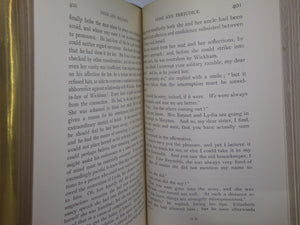 PRIDE AND PREJUDICE BY JANE AUSTEN 1895 PEACOCK EDITION FINELY BOUND BY TRUSLOVE & HANSON