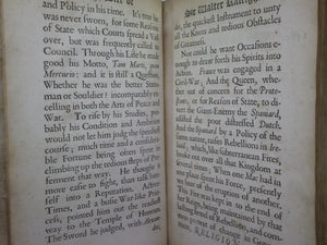 THE LIFE OF SIR WALTER RALEIGH WITH HIS TRYAL AT WINCHESTER 1677 LEATHER BINDING