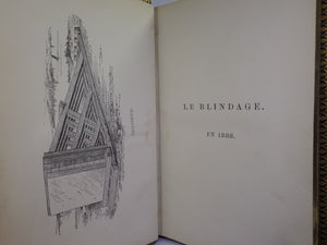 LE BLINDAGE EN 1888 TRANSLATED BY T. PREST, FINE LEATHER BINDING