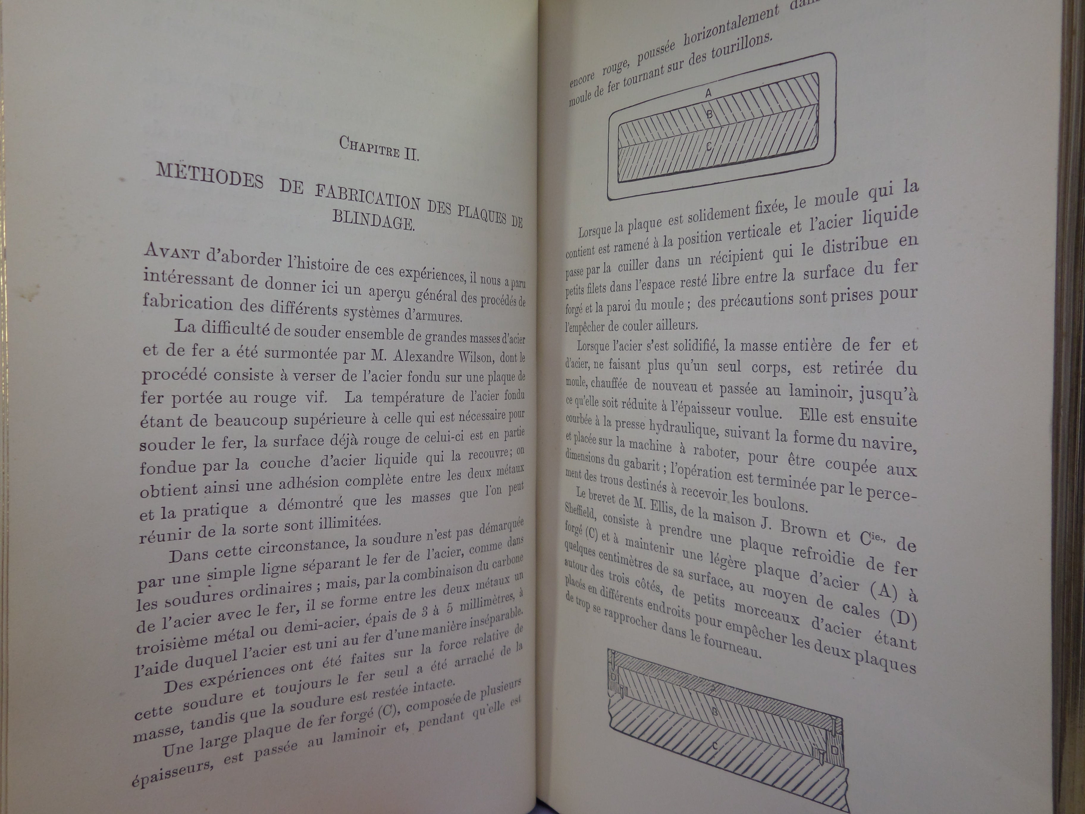 LE BLINDAGE EN 1888 TRANSLATED BY T. PREST, FINE LEATHER BINDING