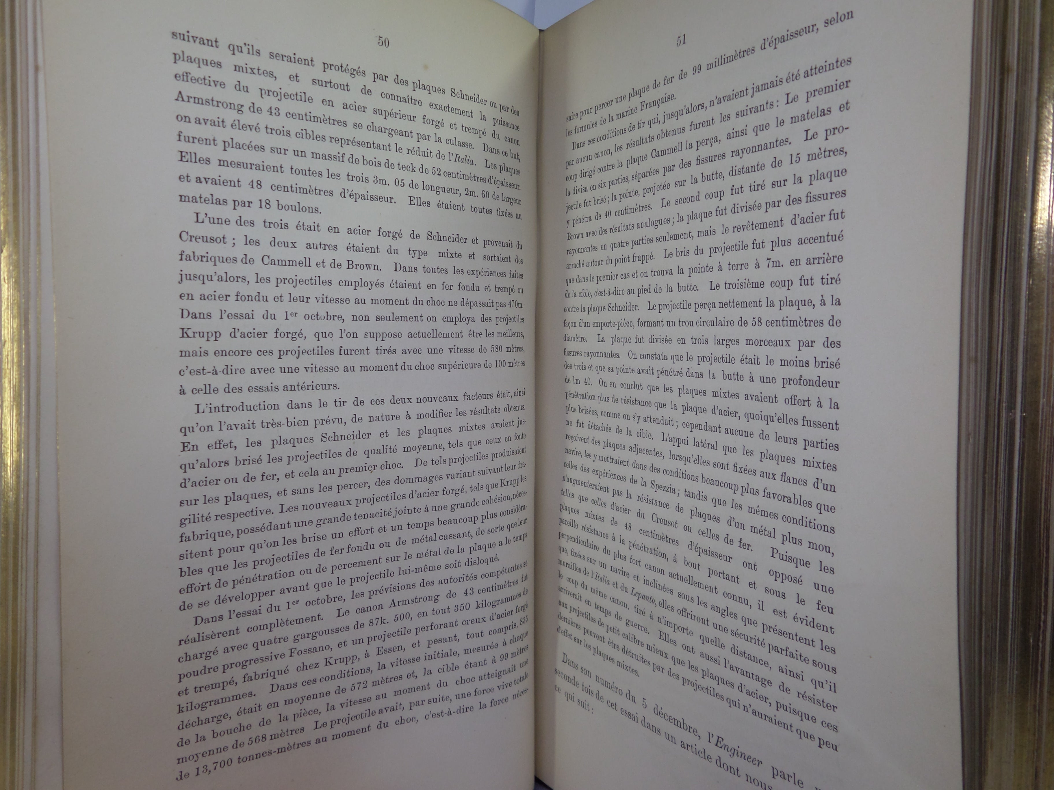 LE BLINDAGE EN 1888 TRANSLATED BY T. PREST, FINE LEATHER BINDING