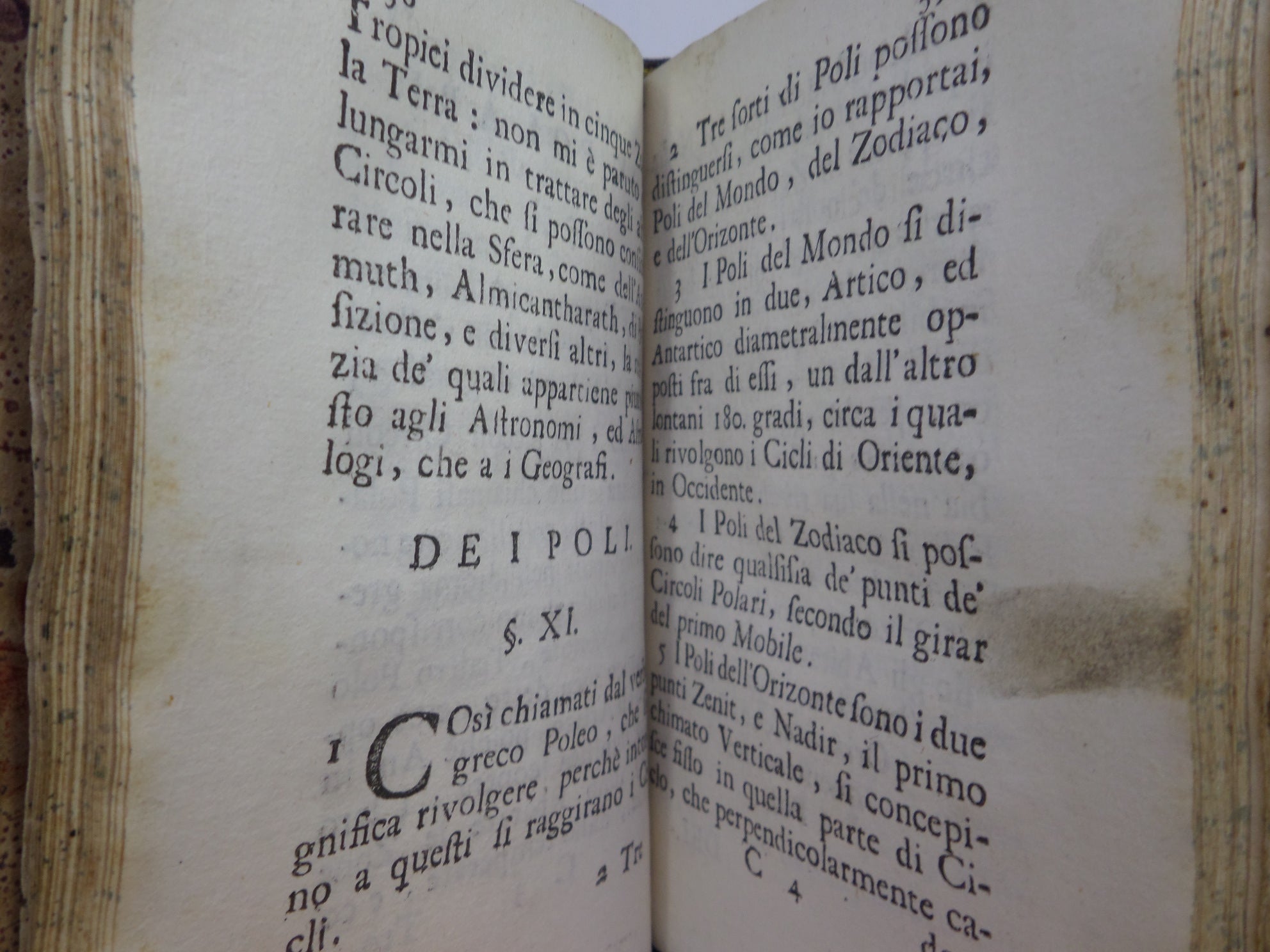 BREVE TRATTATO COSMOGRAFICO PER PASSARE CON FACILITÀ ALLO STUDIO DELLA GEOGRAFIA 1729 DIEGO VANNI