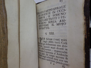 BREVE TRATTATO COSMOGRAFICO PER PASSARE CON FACILITÀ ALLO STUDIO DELLA GEOGRAFIA 1729 DIEGO VANNI