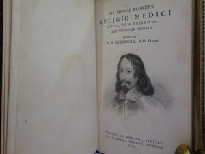 SIR THOMAS BROWNE'S RELIGIO MEDICI 1923 FINE RIVIERE BINDING