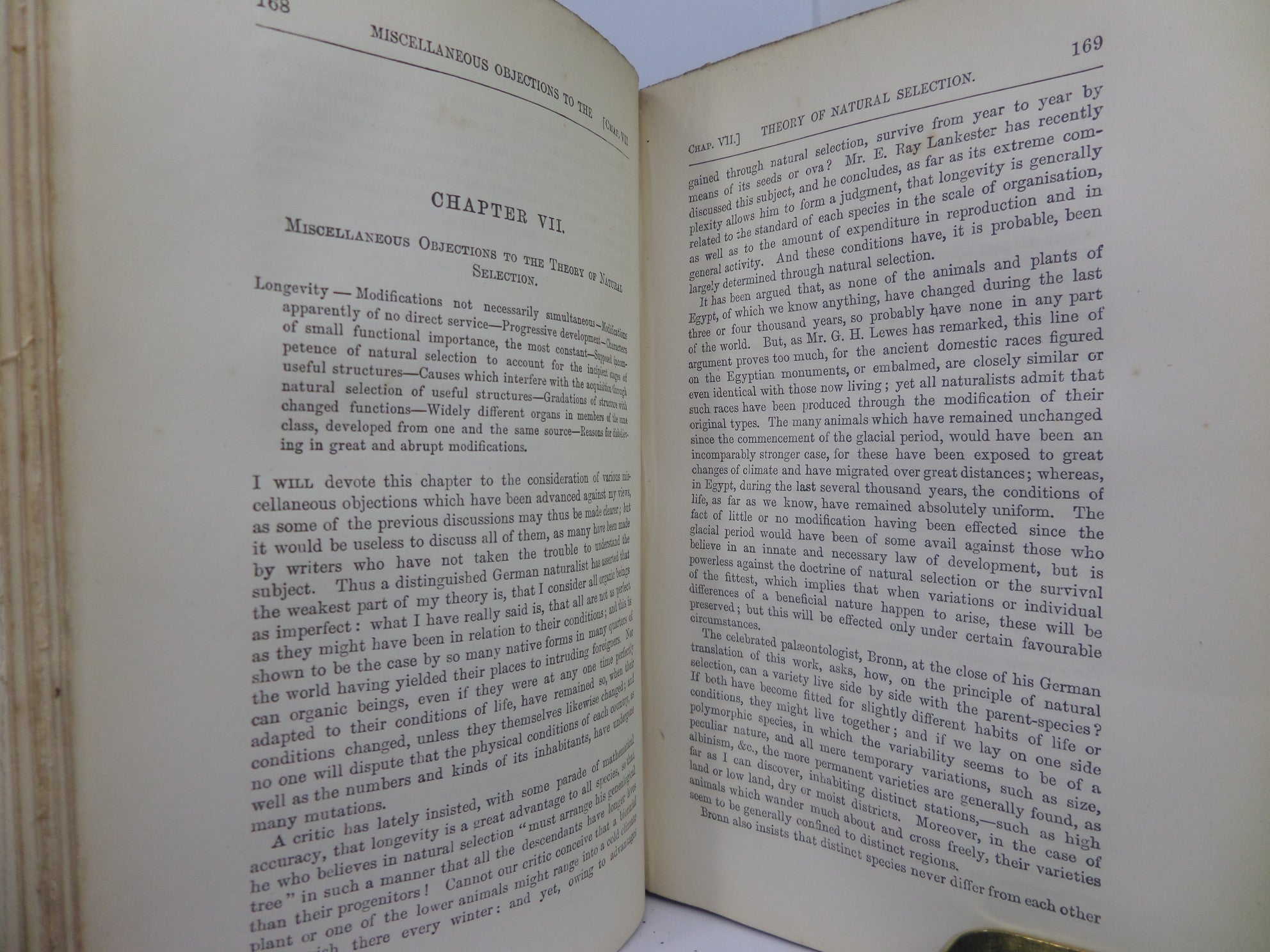 THE ORIGIN OF SPECIES BY MEANS OF NATURAL SELECTION BY CHARLES DARWIN 1882