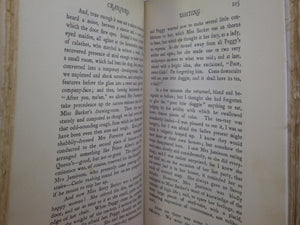 CRANFORD BY ELIZABETH GASKELL 1904 DELUXE VELLUM BINDING, C.E. BROCK ILLS.