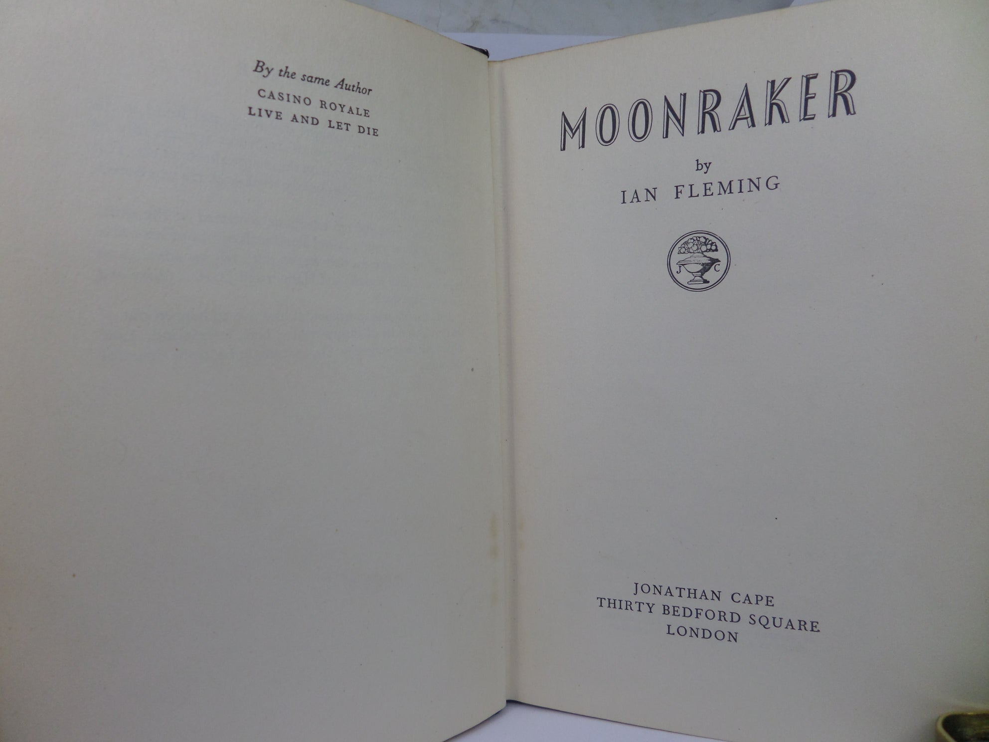 MOONRAKER BY IAN FLEMING 1955 FIRST EDITION