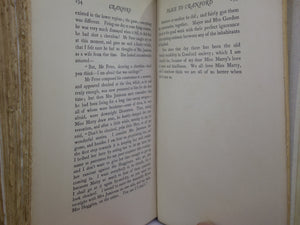 CRANFORD BY ELIZABETH GASKELL 1904 DELUXE VELLUM BINDING, C.E. BROCK ILLS.