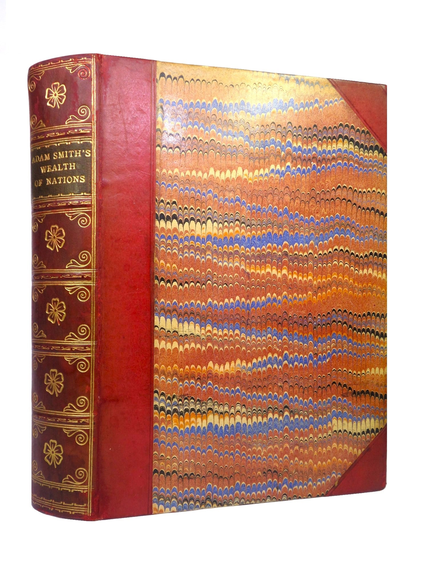THE WEALTH OF NATIONS BY ADAM SMITH 1905 LEATHER BOUND