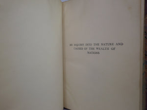 THE WEALTH OF NATIONS BY ADAM SMITH 1905 LEATHER BOUND