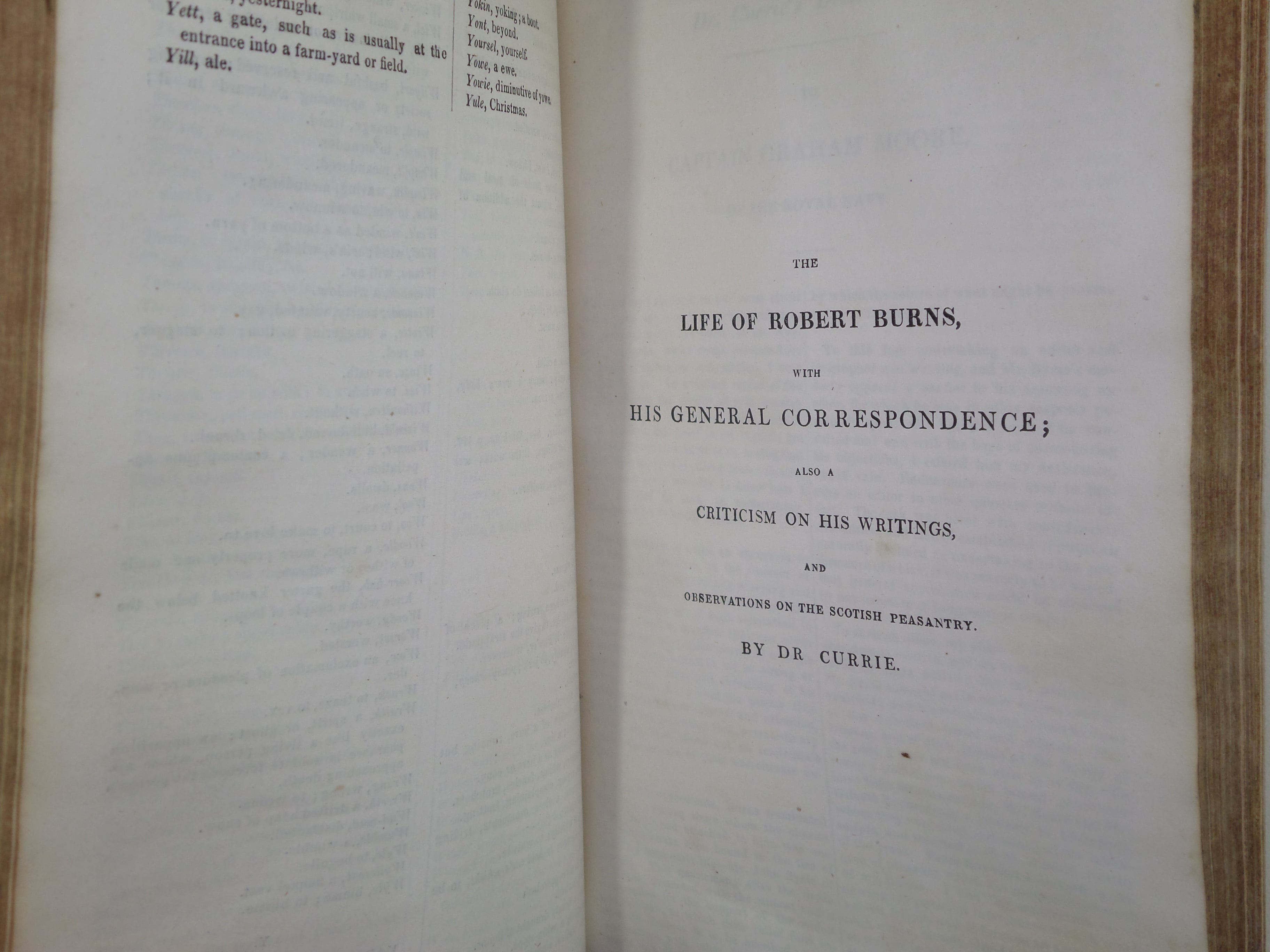 THE POETICAL WORKS OF ROBERT BURNS 1823 FINE LEATHER BINDING