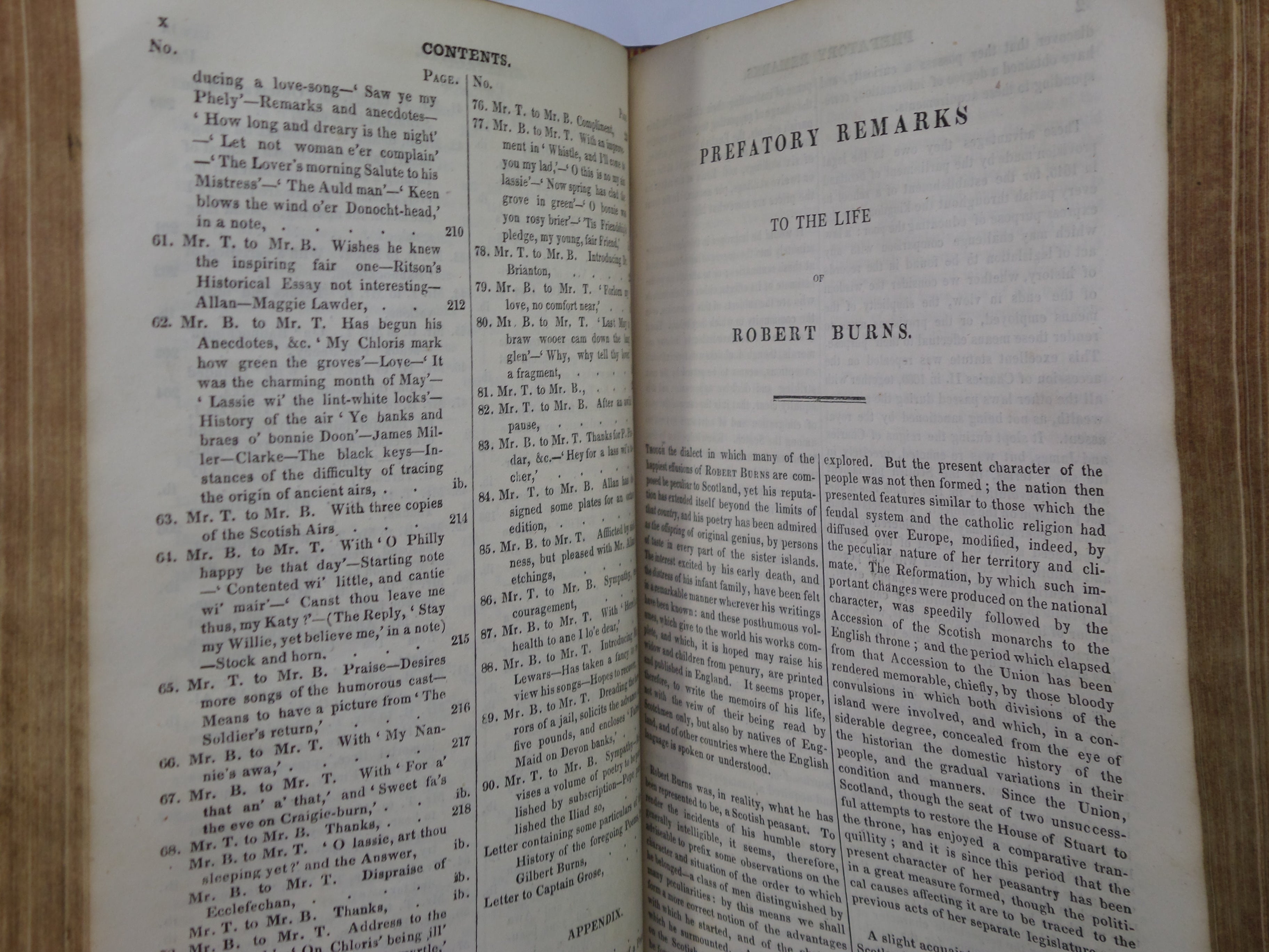 THE POETICAL WORKS OF ROBERT BURNS 1823 FINE LEATHER BINDING