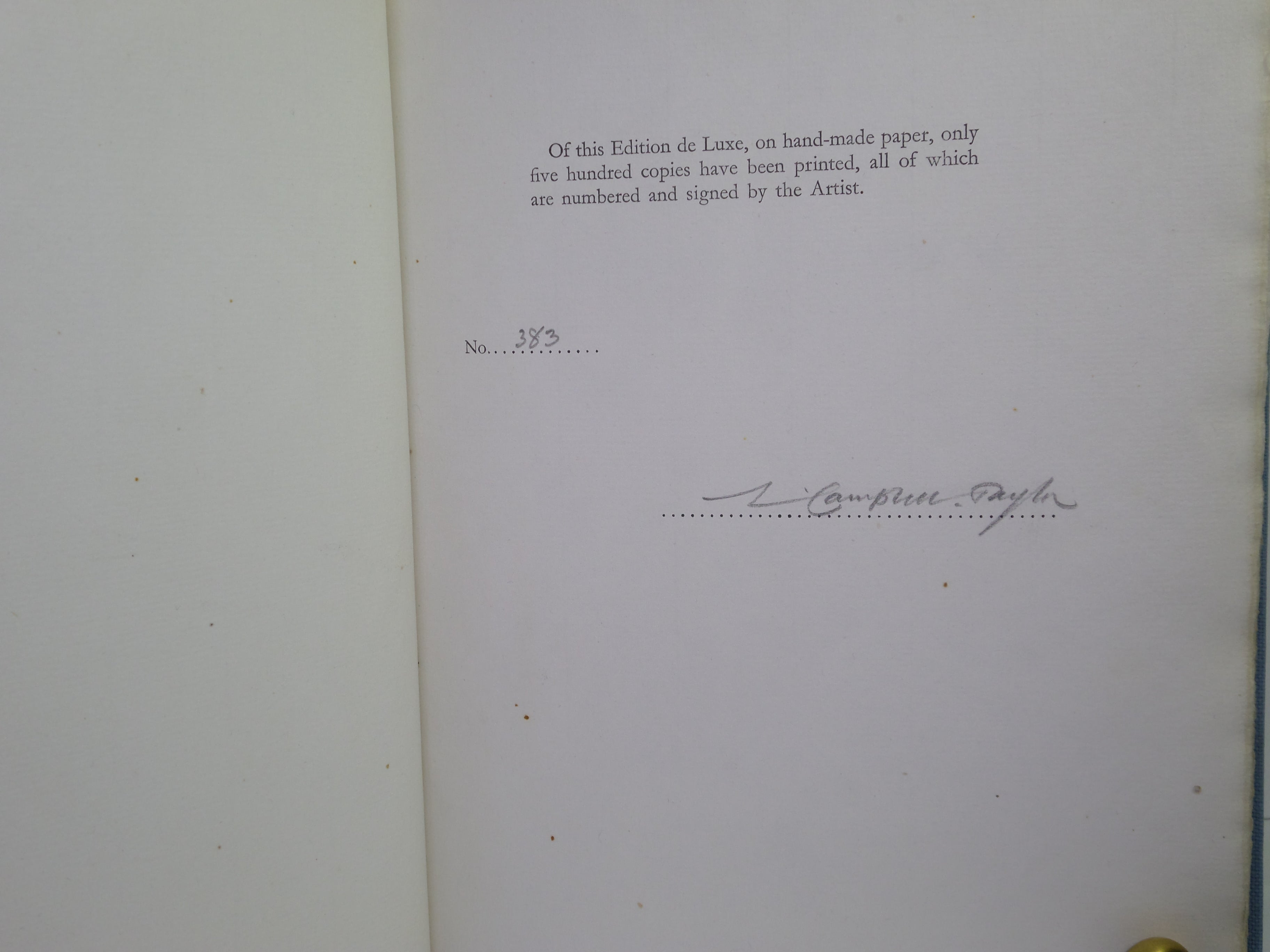 LEONARD CAMPBELL TAYLOR: HIS PLACE IN ART BY HERBERT FURST 1945 SIGNED EDITION