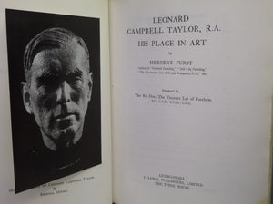 LEONARD CAMPBELL TAYLOR: HIS PLACE IN ART BY HERBERT FURST 1945 SIGNED EDITION